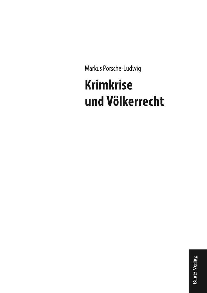 Krimkrise und Völkerrecht als eBook pdf