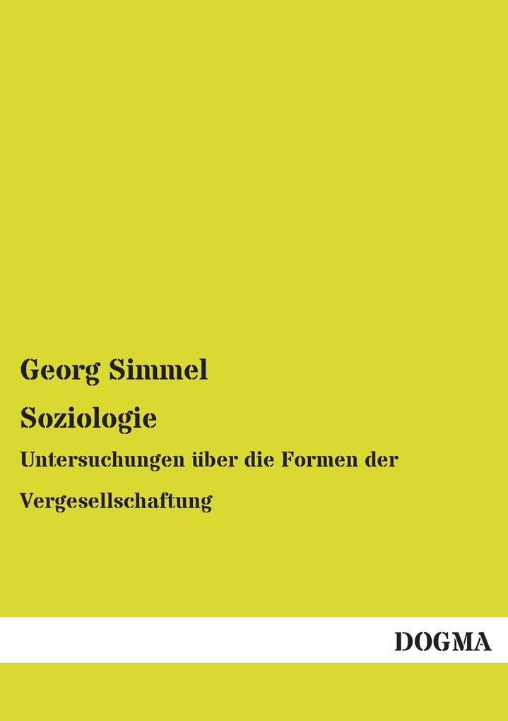 Produktbild: Soziologie | Georg Simmel