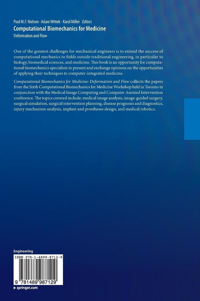 Weitere Ansicht: Computational Biomechanics for Medicine