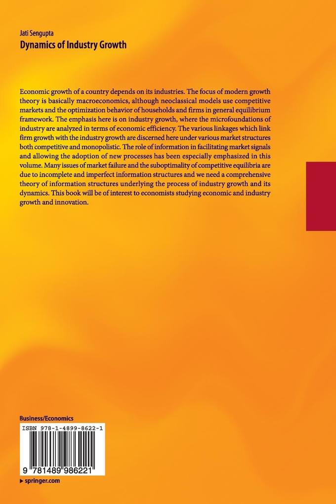 Weitere Ansicht: Dynamics of Industry Growth | Jati Sengupta