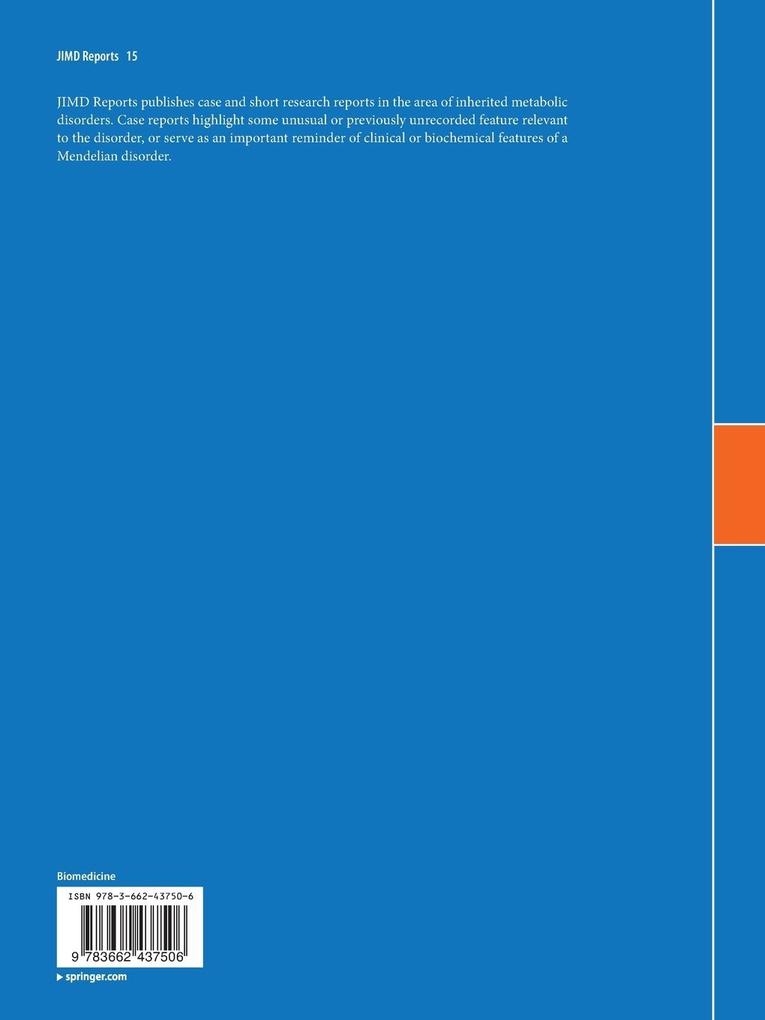 Weitere Ansicht: JIMD Reports, Volume 15
