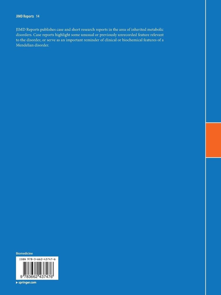Weitere Ansicht: JIMD Reports, Volume 14