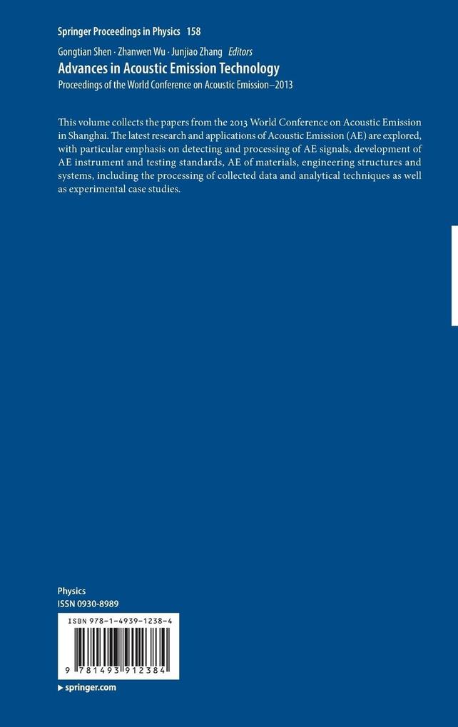 Weitere Ansicht: Advances in Acoustic Emission Technology
