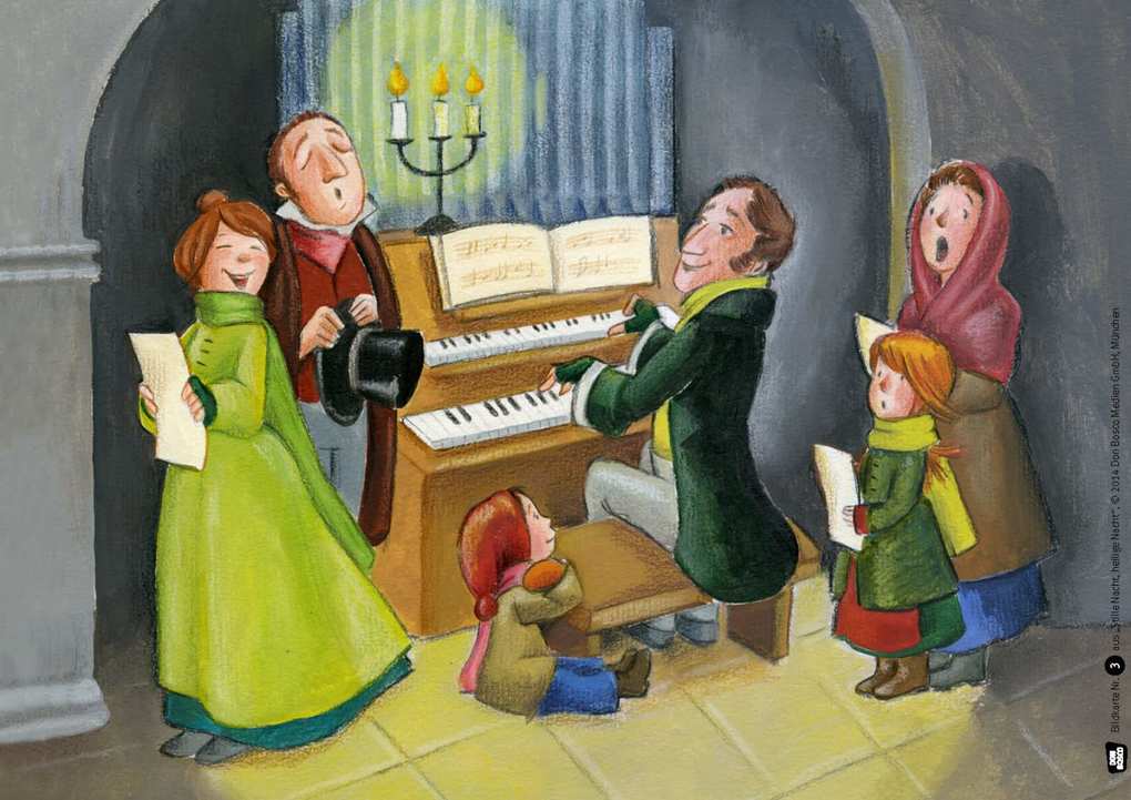 Weitere Ansicht: Stille Nacht, heilige Nacht. Kamishibai Bildkartenset. | Susanne Brandt