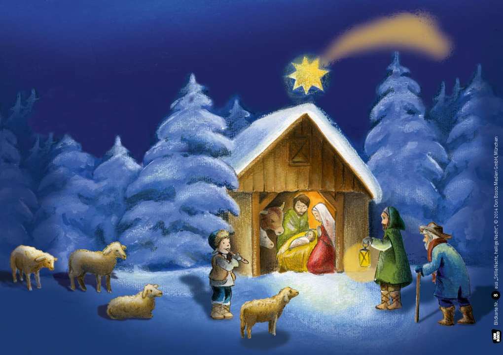 Weitere Ansicht: Stille Nacht, heilige Nacht. Kamishibai Bildkartenset. | Susanne Brandt