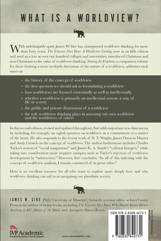 Weitere Ansicht: Naming the Elephant | James W. Sire