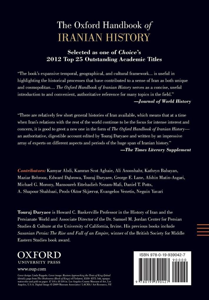 Weitere Ansicht: The Oxford Handbook of Iranian History