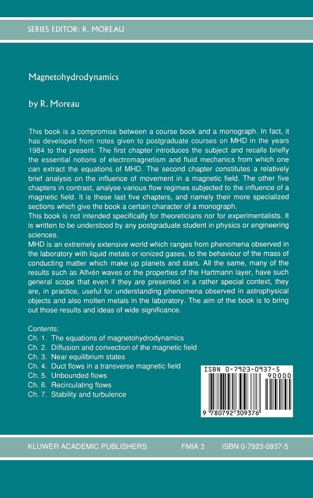 Weitere Ansicht: Magnetohydrodynamics | R.J. Moreau