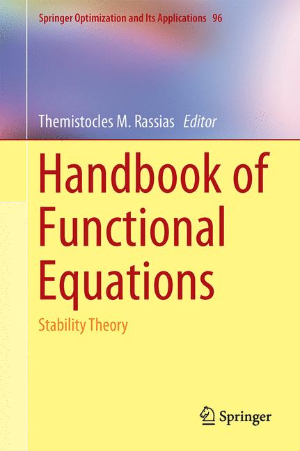 Weitere Ansicht: Handbook of Functional Equations