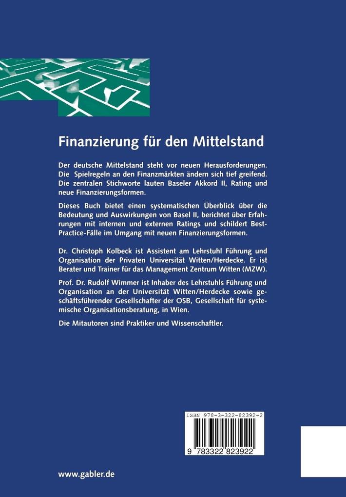 Weitere Ansicht: Finanzierung für den Mittelstand