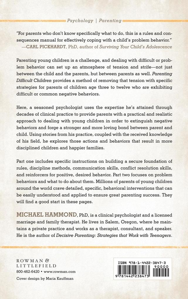 Weitere Ansicht: Parenting Difficult Children | Michael Hammond