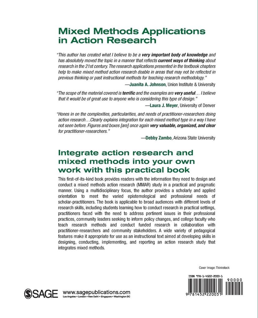 Weitere Ansicht: Mixed Methods Applications in Action Research | Nataliya V. Ivankova