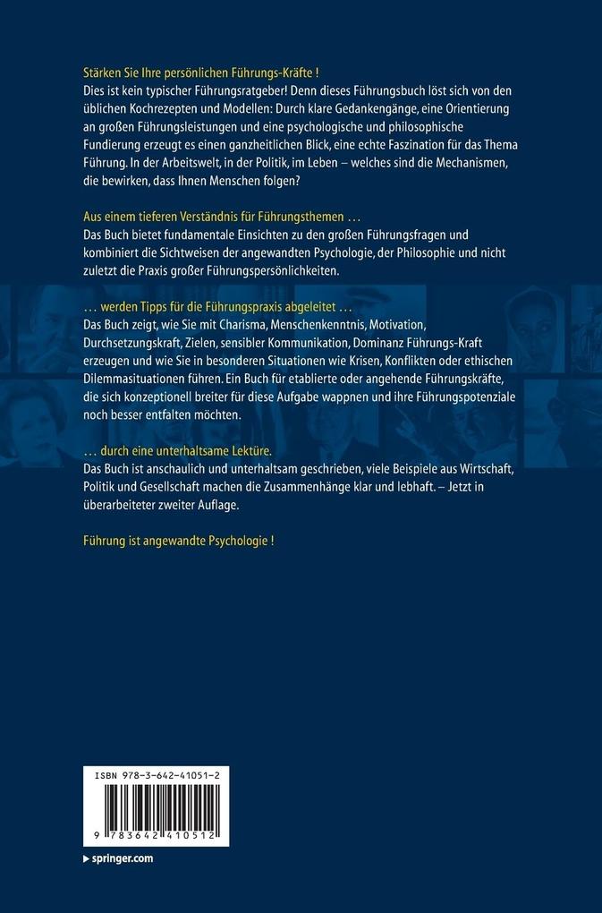 Weitere Ansicht: Psychologie der Menschenführung | Michael Paschen, Erich Dihsmaier