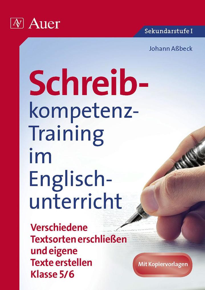 Produktbild: Schreibkompetenz-Training Englisch 5-6 | Johann Aßbeck