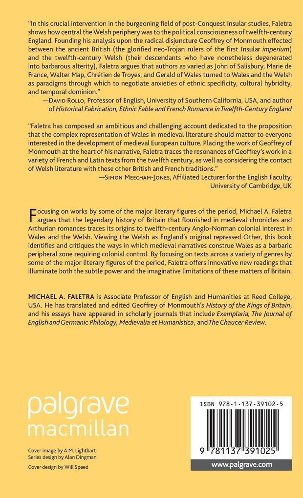 Weitere Ansicht: Wales and the Medieval Colonial Imagination | M. Faletra