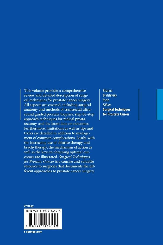 Weitere Ansicht: Surgical Techniques for Prostate Cancer