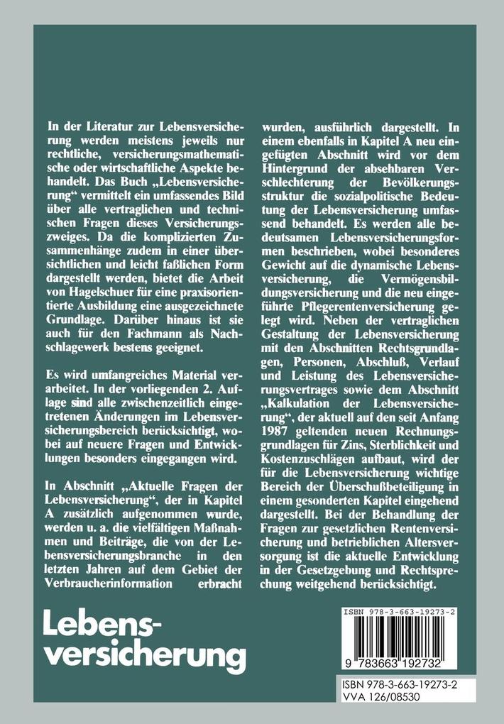Weitere Ansicht: Lebensversicherung | Paul B. Moser Hagelschuer