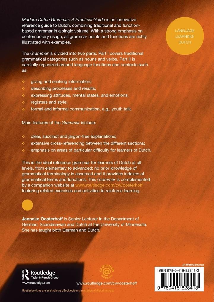 Weitere Ansicht: Modern Dutch Grammar | Jenneke Oosterhoff