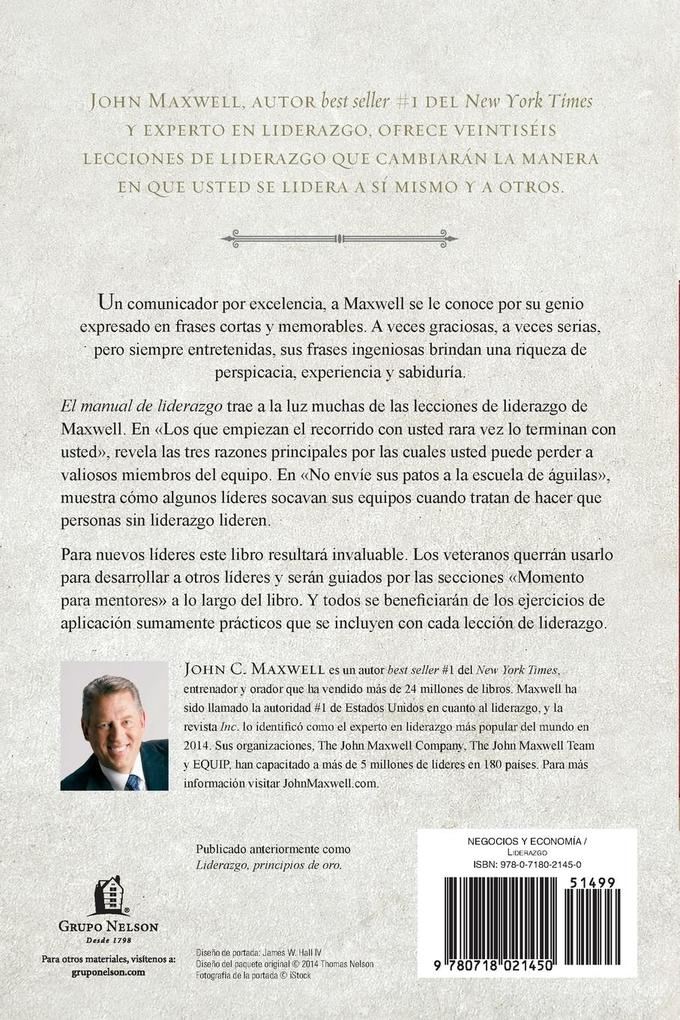 Weitere Ansicht: The El Manual de Liderazgo | John C. Maxwell