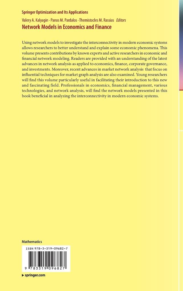 Weitere Ansicht: Network Models in Economics and Finance