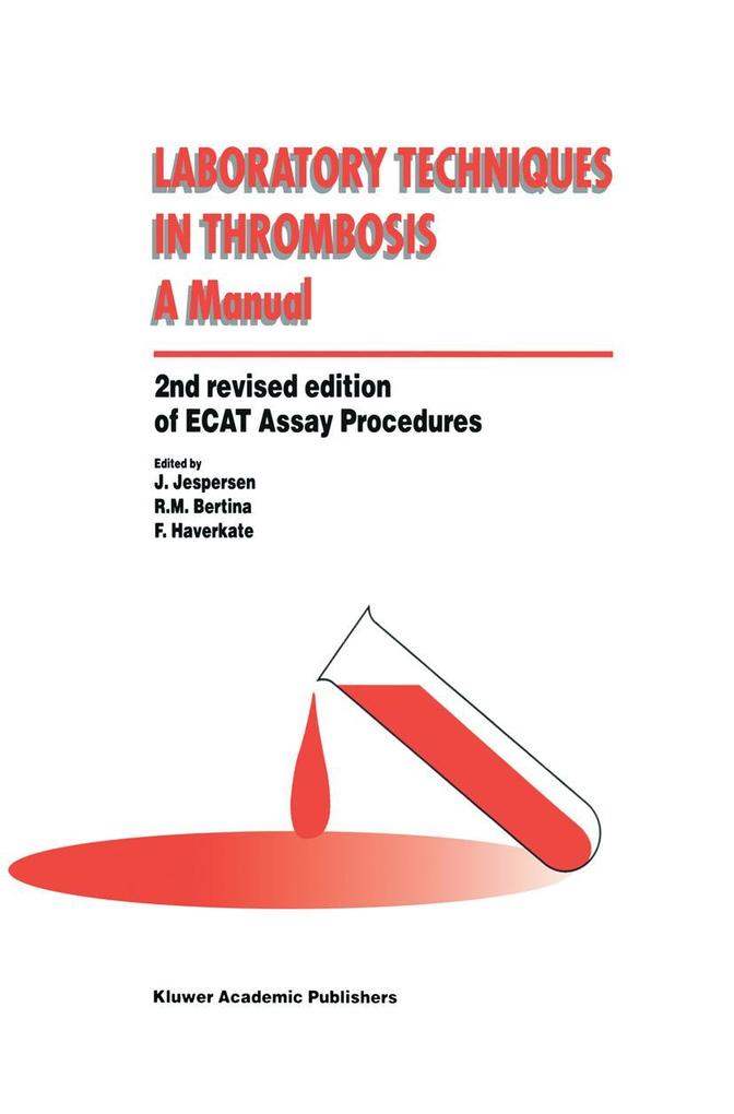 Produktbild: Laboratory Techniques in Thrombosis - a Manual