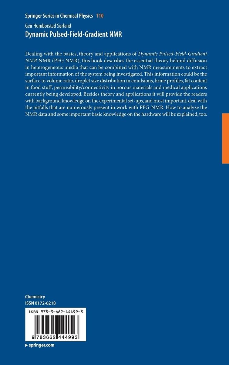 Weitere Ansicht: Dynamic Pulsed-Field-Gradient NMR | Geir Humborstad Sørland