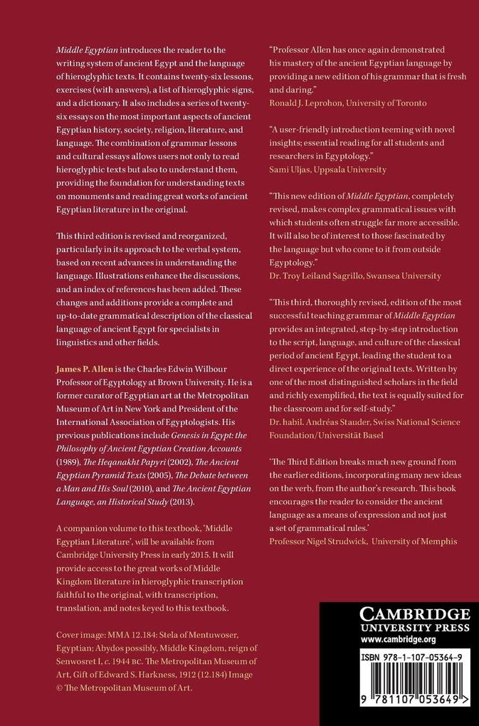 Weitere Ansicht: Middle Egyptian | James Allen