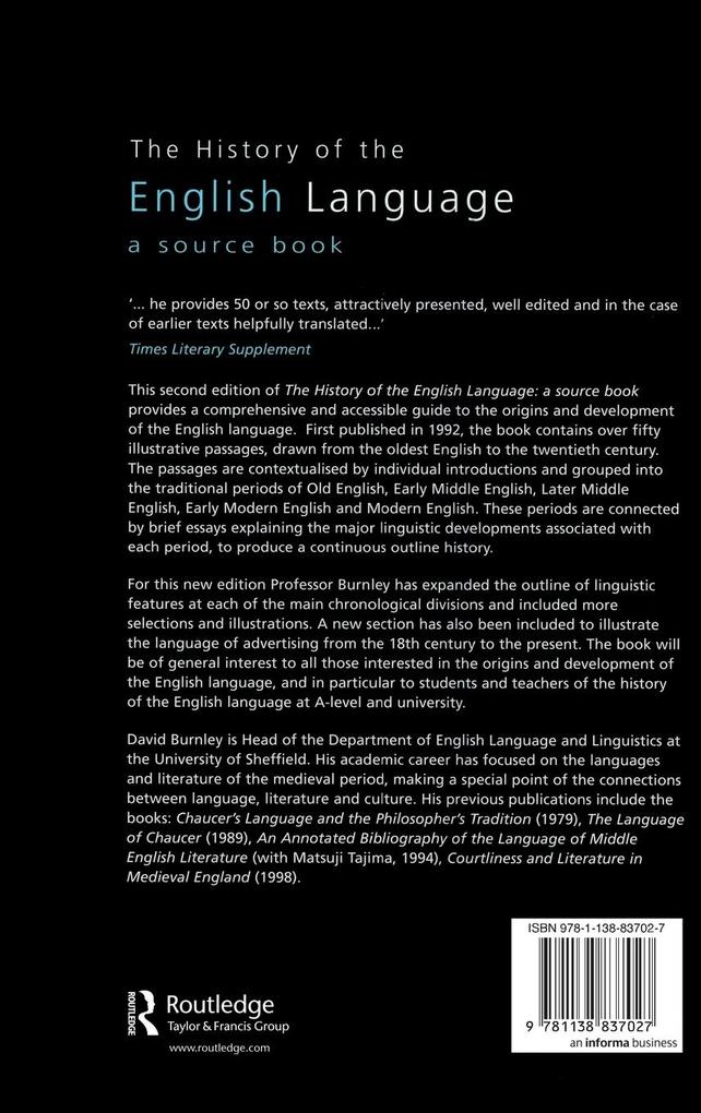 Weitere Ansicht: The History of the English Language | David Burnley