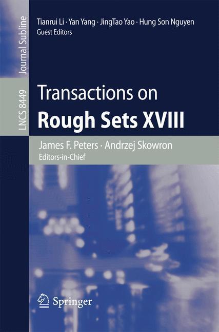 Weitere Ansicht: Transactions on Rough Sets XVIII