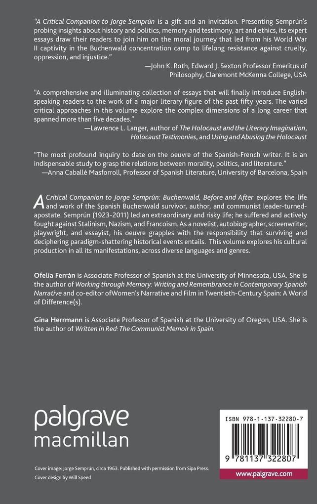 Weitere Ansicht: A Critical Companion to Jorge Semprún