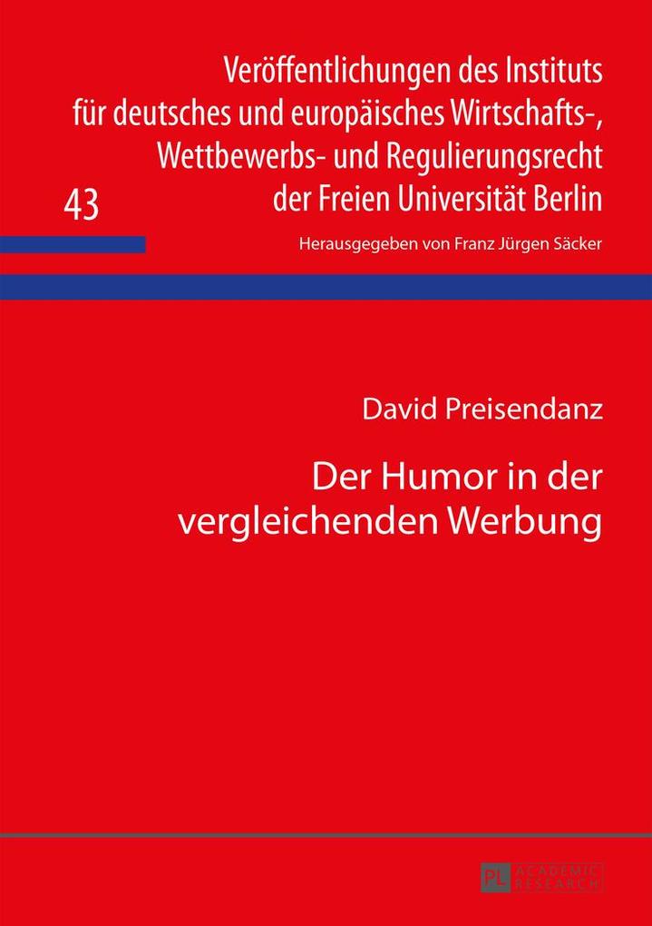 Produktbild: Der Humor in der vergleichenden Werbung | David Preisendanz