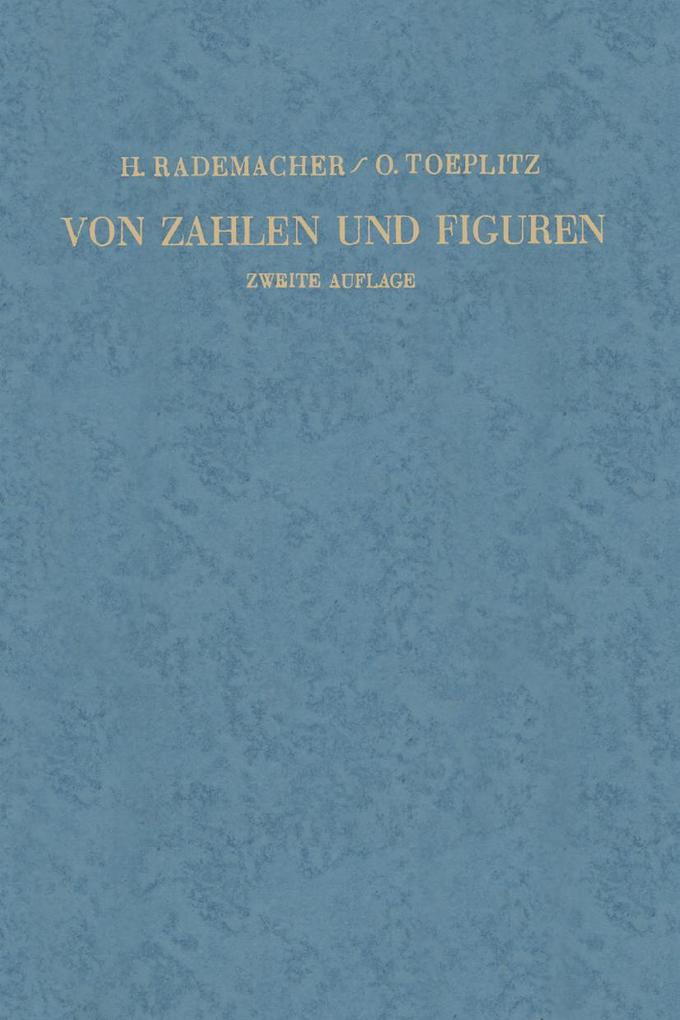Produktbild: Von Zahlen und Figuren | Hans Rademacher, Otto Toeplitz