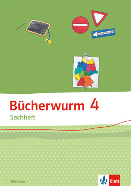 Produktbild: Bücherwurm Sachheft. Arbeitsheft 4. Schuljahr für Thüringen