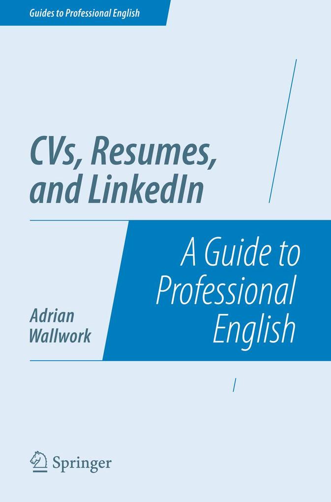 Produktbild: CVs, Resumes, and LinkedIn | Adrian Wallwork