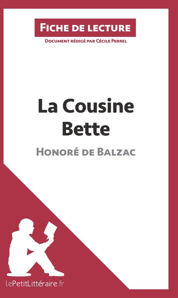 La Cousine Bette d'Honoré de Balzac (Fiche de lecture) als Buch (kartoniert)