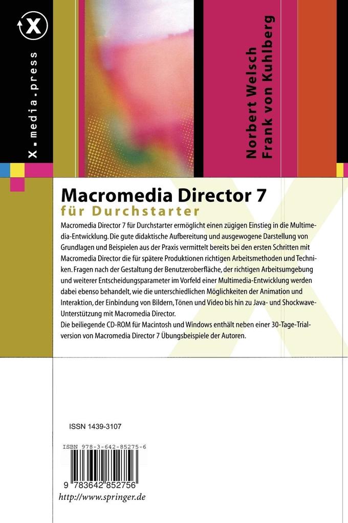 Weitere Ansicht: Macromedia Director für Durchstarter | Frank Von Kuhlberg, Norbert Welsch