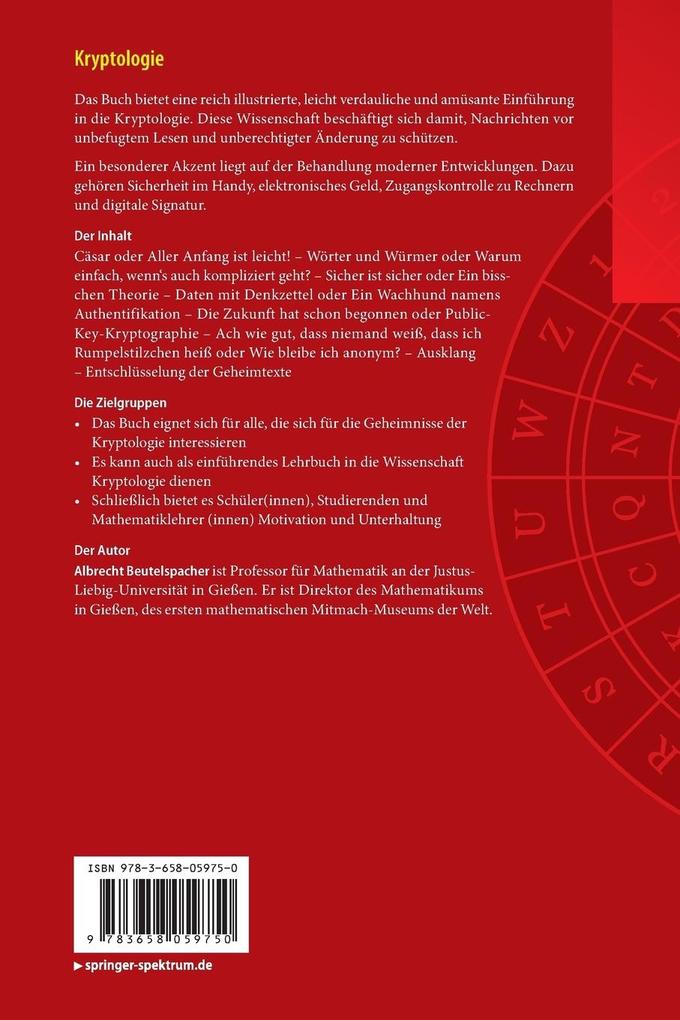 Weitere Ansicht: Kryptologie | Albrecht Beutelspacher