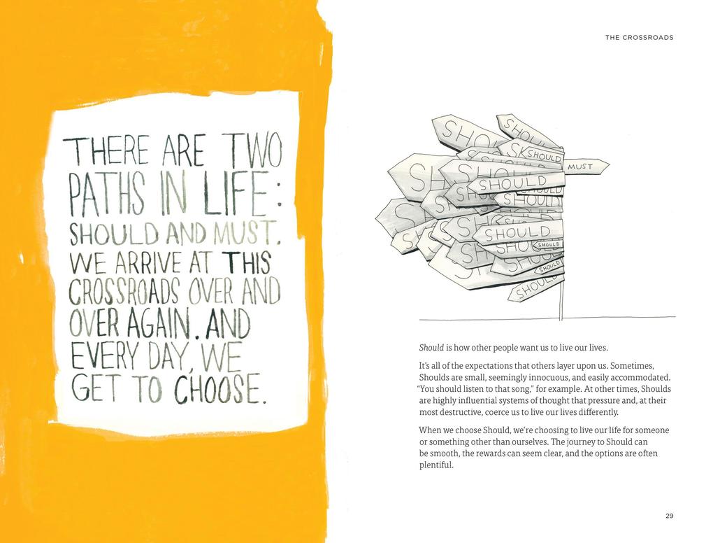 Weitere Ansicht: The Crossroads of Should and Must | Elle Luna
