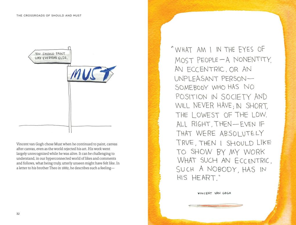 Weitere Ansicht: The Crossroads of Should and Must | Elle Luna