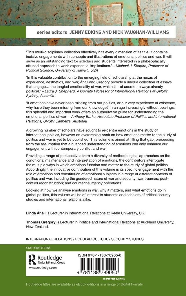 Weitere Ansicht: Emotions, Politics and War