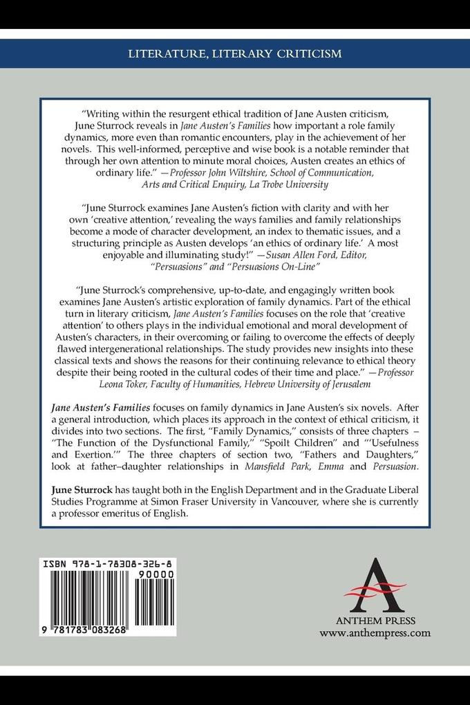 Weitere Ansicht: Jane Austen's Families | June Sturrock