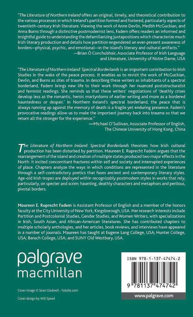 Weitere Ansicht: The Literature of Northern Ireland | M. Ruprecht Fadem