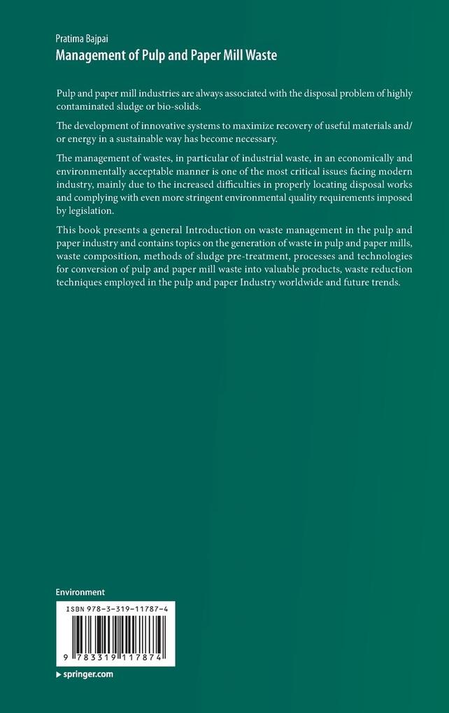 Weitere Ansicht: Management of Pulp and Paper Mill Waste | Pratima Bajpai