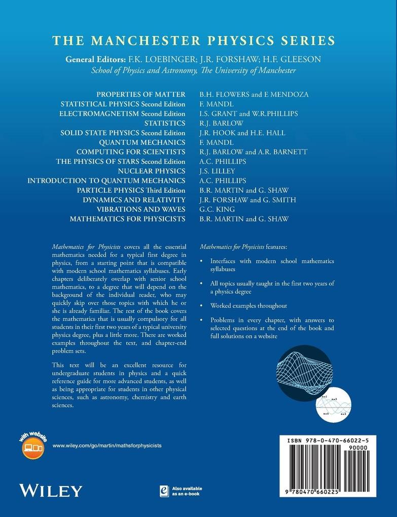 Weitere Ansicht: Mathematics for Physicists | Graham Shaw, Brian R. Martin