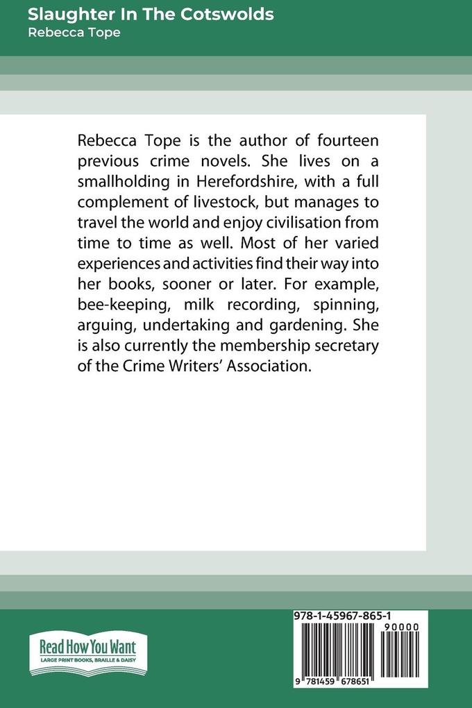 Weitere Ansicht: Slaughter in the Cotswolds | Rebecca Tope