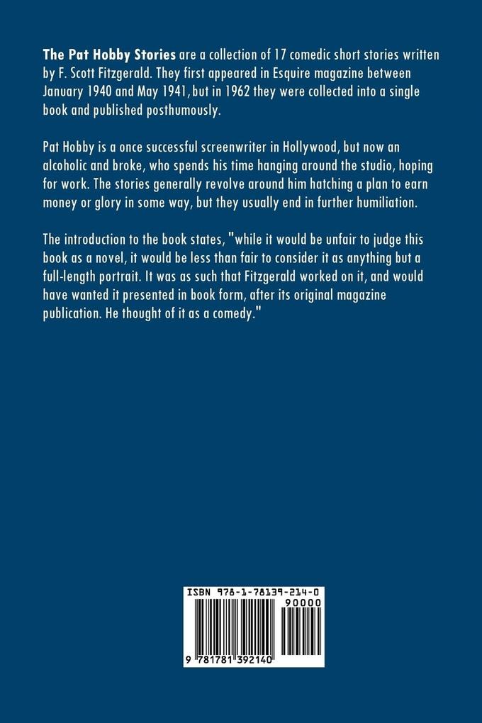 Weitere Ansicht: The Pat Hobby Stories | F. Scott Fitzgerald