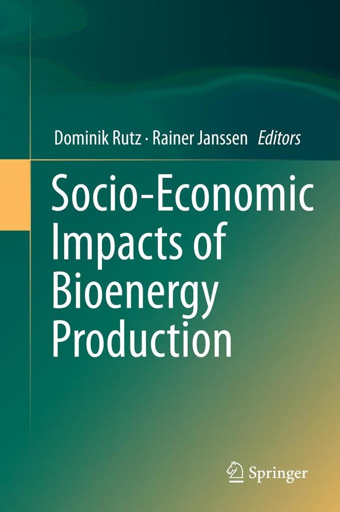 Produktbild: Socio-Economic Impacts of Bioenergy Production