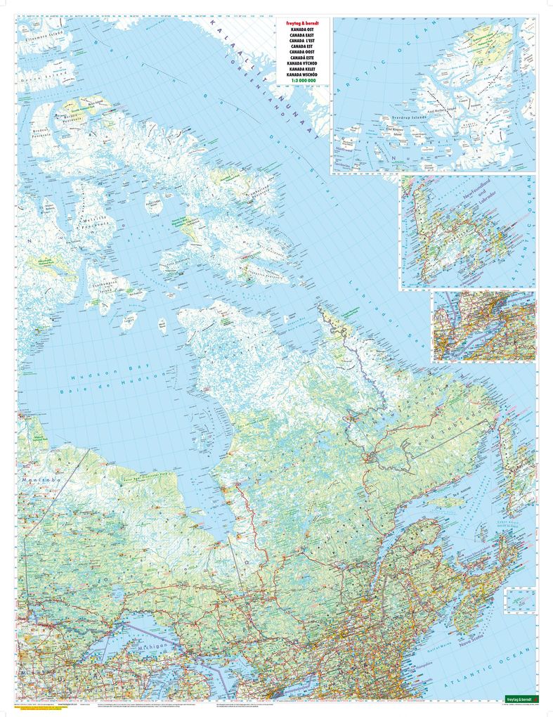 Weitere Ansicht: Kanada, Autokarte 1:3 Mio.