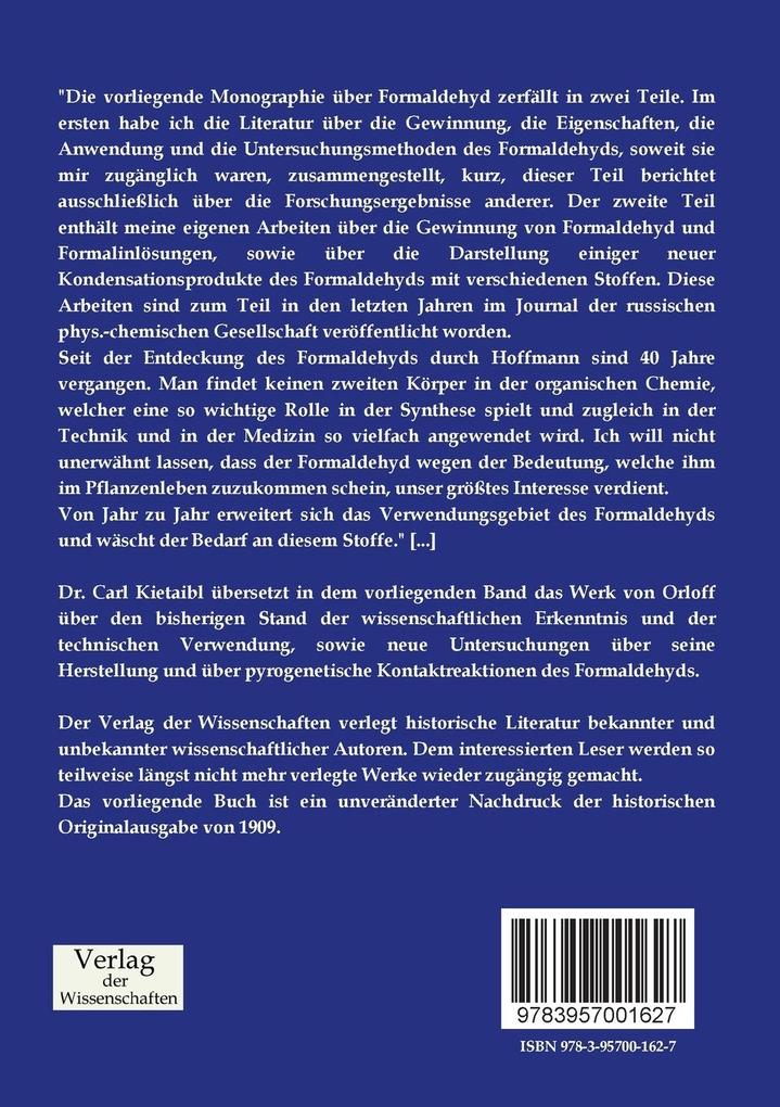 Weitere Ansicht: Formaldehyd | Carl Kietaibl