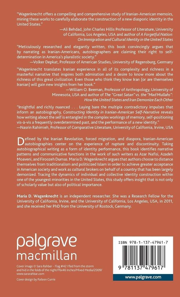 Weitere Ansicht: Constructing Identity in Iranian-American Self-Narrative | M. Blaim, Maria D. Wagenknecht